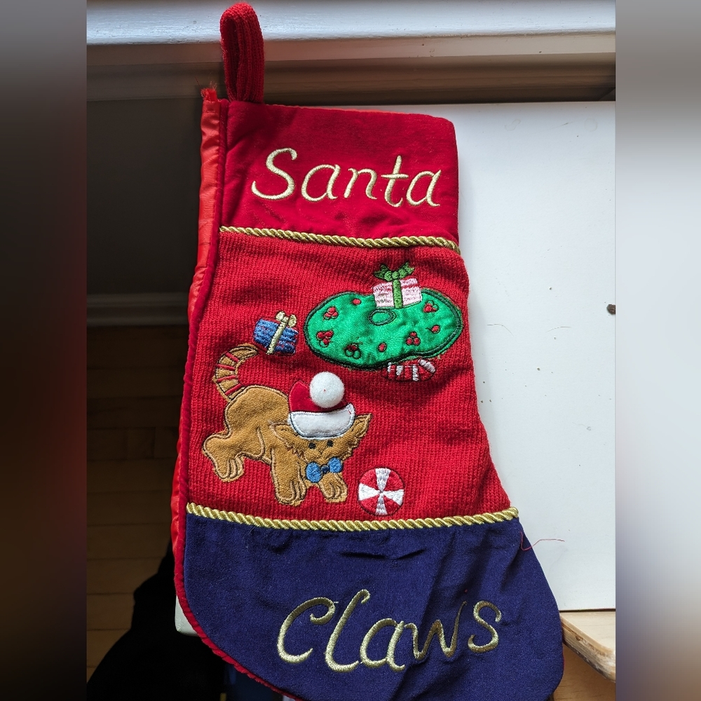 Santa Claws Christmas Stocking